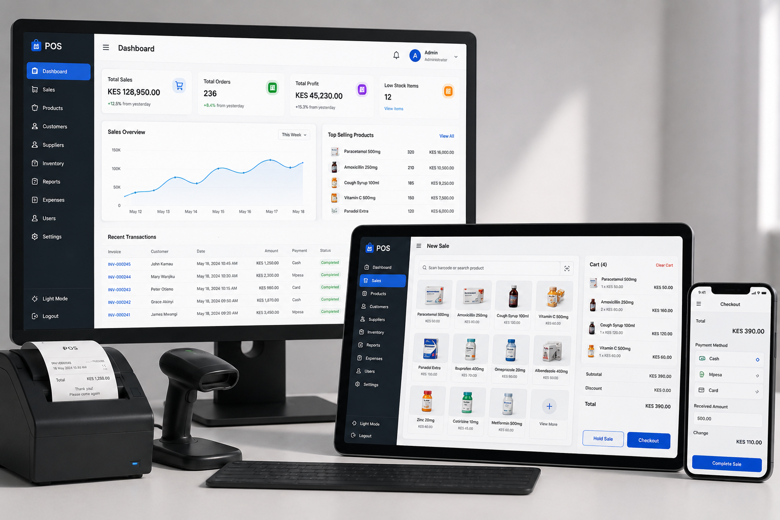 POS software development for a Kenyan business, built by DevNovaTech Nairobi