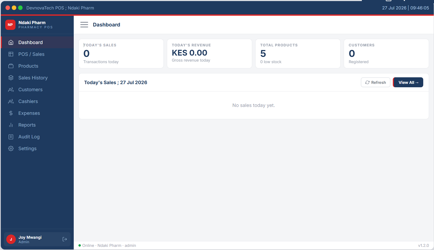 DevNovaTech POS - POS Software screenshot 2, built by DevNovaTech Nairobi Kenya