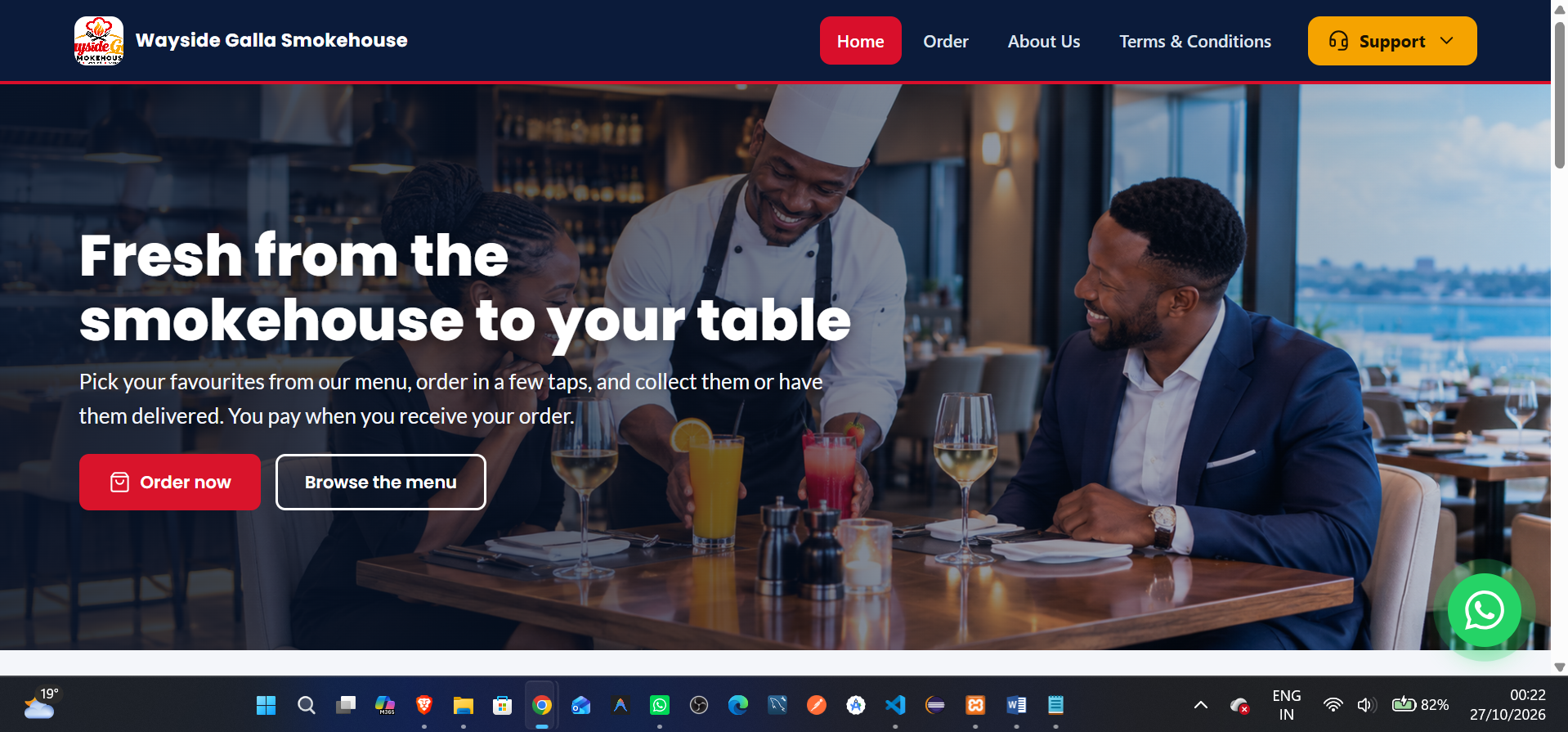Wayside Galla Smokehouse - E-Commerce Website built by DevNovaTech Nairobi Kenya
